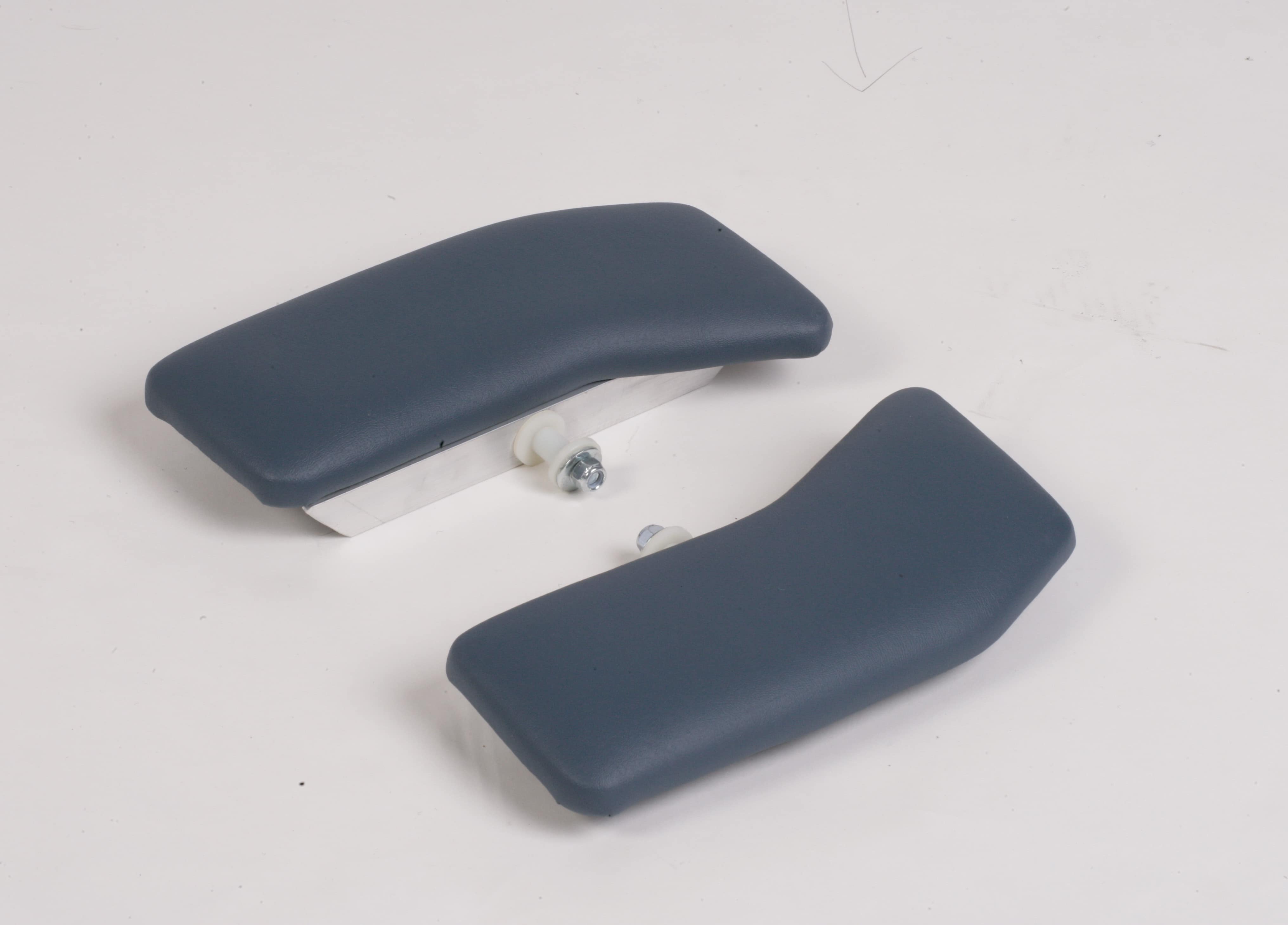 Blue Lifetimer International Table option accessory ergonomic pivoting arm rests for portable and elevation chiropractic, massage and physical therapy tables
