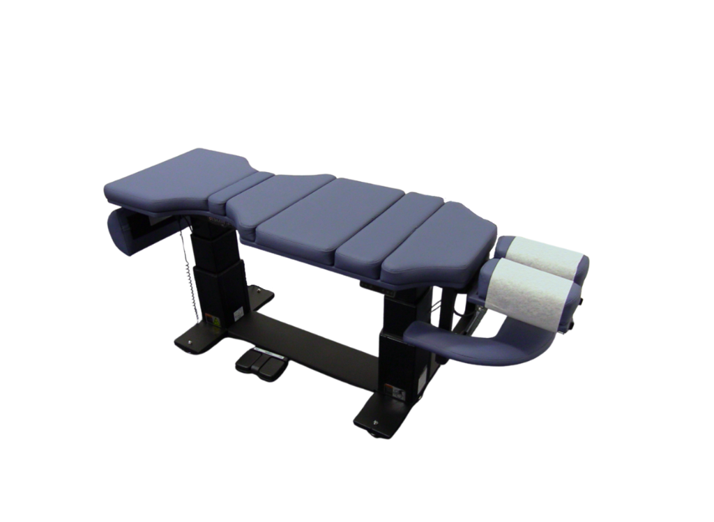 Blue Electric Chiropractic Elevation Lift Table for Chiropractors