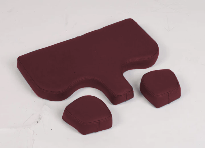 burgundy chiropractic and massage breast cushion