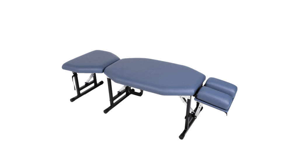 Blue Lifetimer International LT-50 portable chiropractic adjustment drop treatment table also for physical therapy and massage