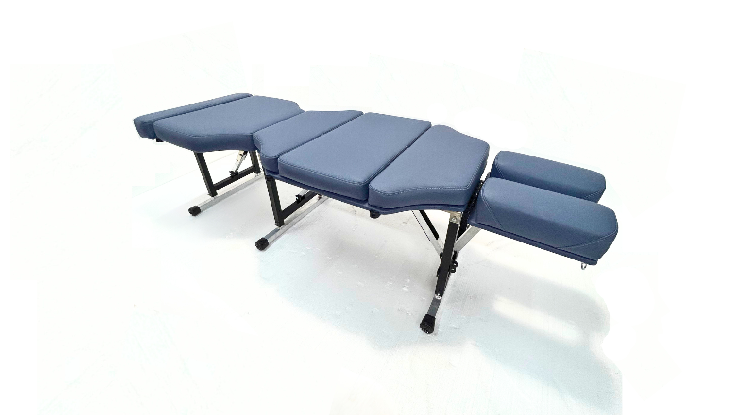 Blue Lifetimer International Ultim-Lite Portable Ergonomic Chiropractic drop adjustment therapy table airline travel friendly and also for massage, acupuncture and naturopath, physios and physical therapy 