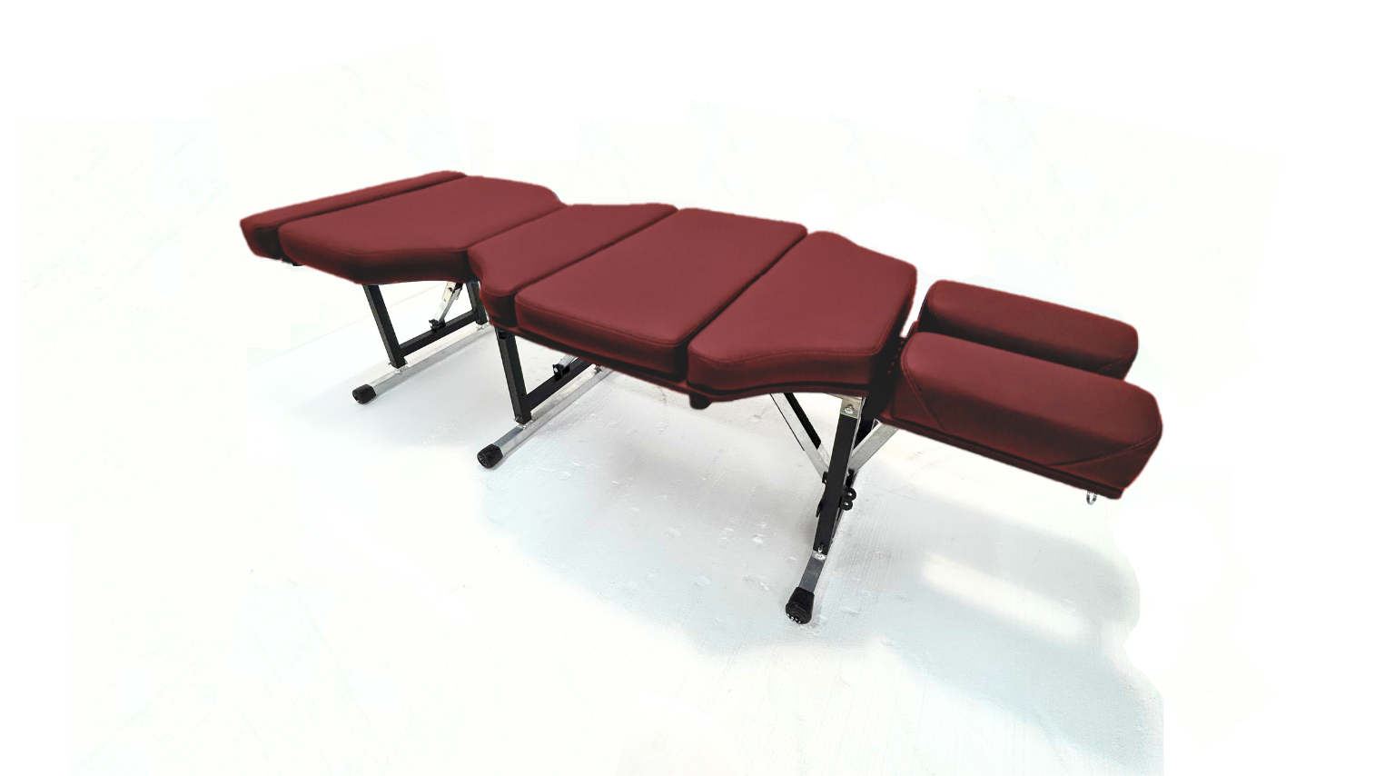 Lifetimer International | Burgundy Ultim-Lite Ergonomic Portable Chiropractic Drop Table