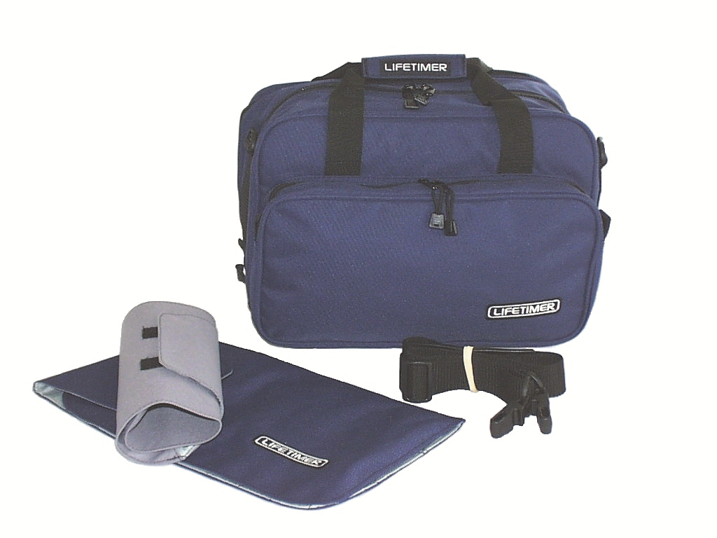 Blue doctor tool bag with pouch