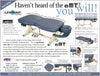 Blue Lifetimer International LT-eMT specification sheet for massage programmable elevation treatment ergonomic table with foot pedal