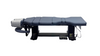 Blue Electric Chiropractic Elevation Lift Table for Chiropractors in the lowered position