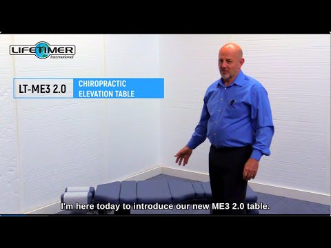 A video description of the LT-ME3 2.0 Chiropractic Elevation Table Presented by Dr. Rene St. Cyr of Lifetimer International