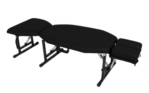 Black Lifetimer International LT-60 portable chiropractic adjustment drop treatment table also for physical therapy and massage
