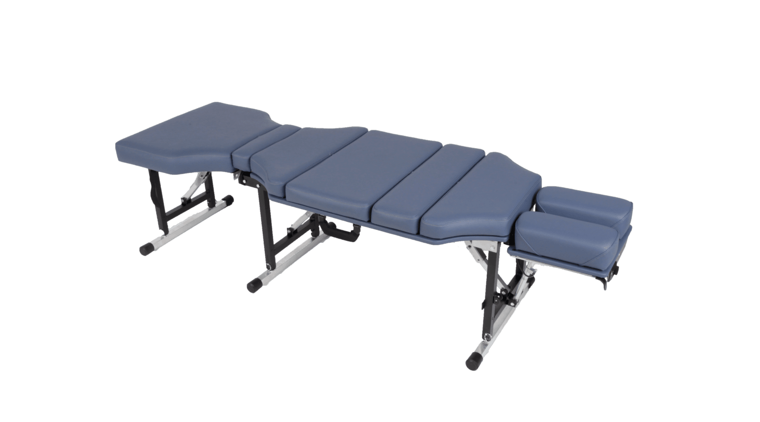 Blue Lifetimer International LT-500 portable chiropractic drop adjustment table also for physical therapy and massage polyvinyl