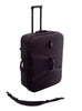 Black Lifetimer International lightweight travel case for portable Travel-Lite table luggage bag / case / medical bag and spinner wheels checked airline bag with shoulder strap